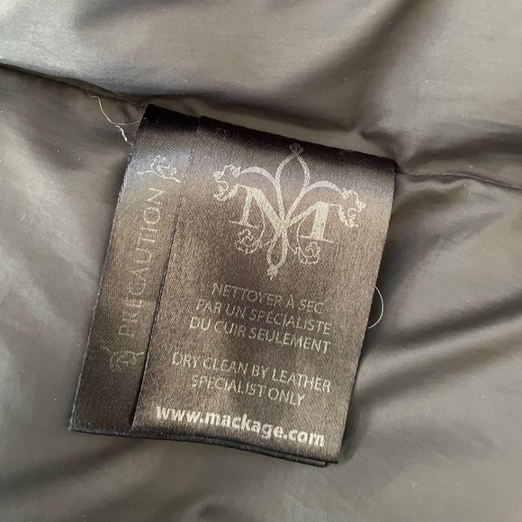 Mackage Down-filled coat with fur trimmed hood - size small - Picture 3 of 10